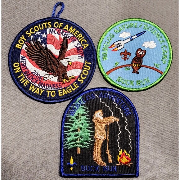 Other - BSA Boy Scouts America Embroidered Patch Mixed Lot Eagle Camp Buck Run Science